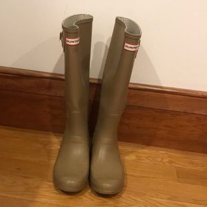 Tall Hunter Boots rare tan color